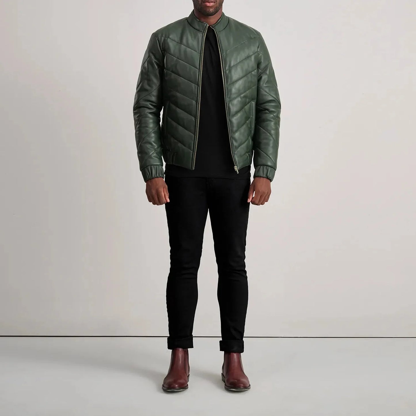 Travis Green Leather Puffer Jacket - Rare Leather