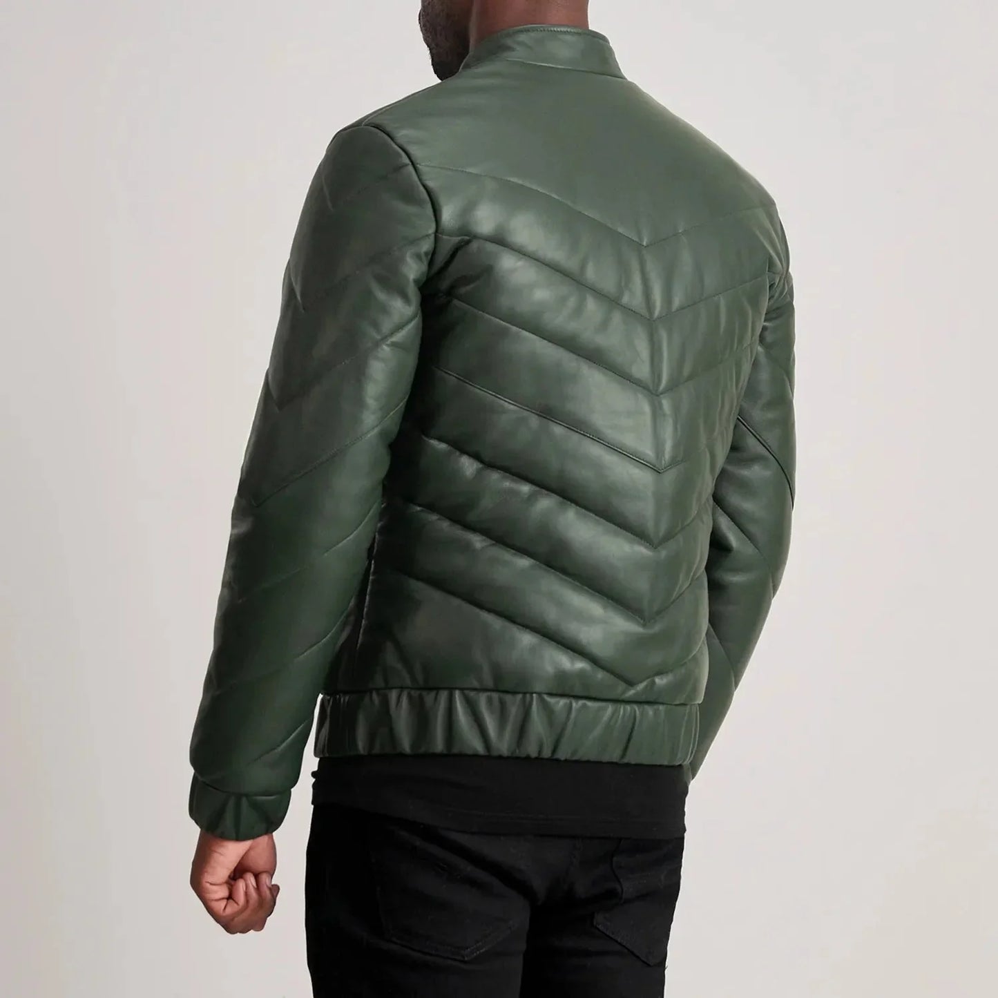 Travis Green Leather Puffer Jacket - Rare Leather