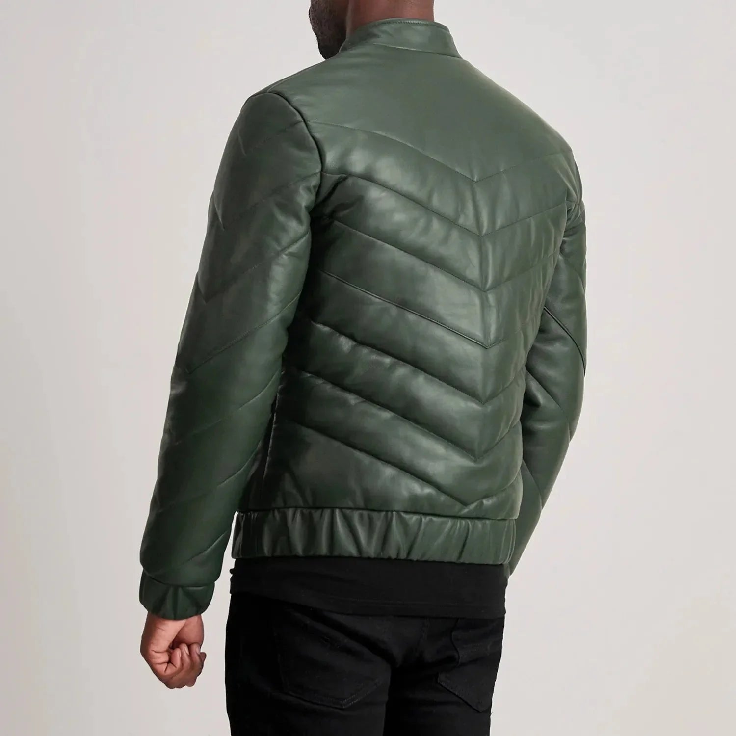 Travis Green Leather Puffer Jacket - Rare Leather