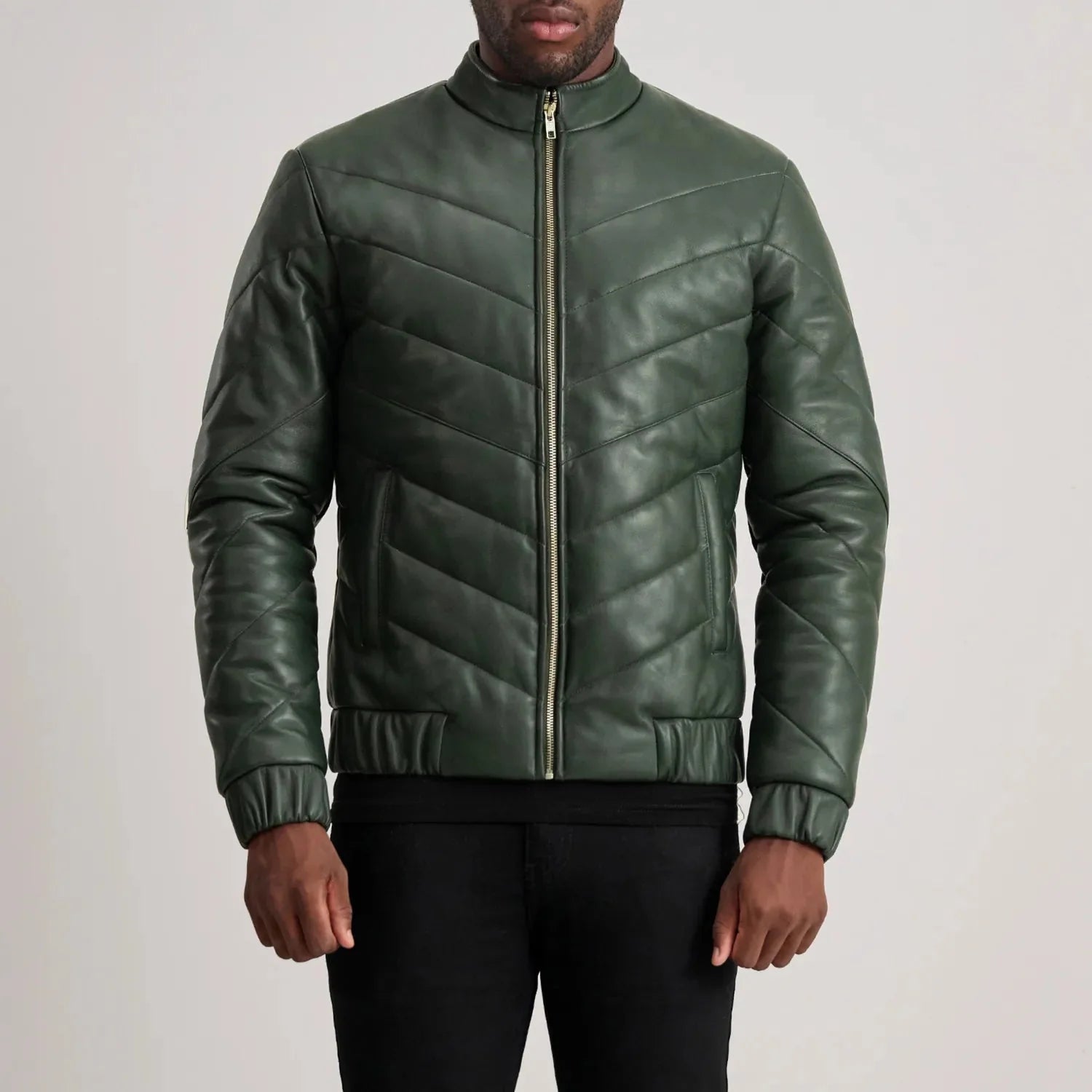 Travis Green Leather Puffer Jacket - Rare Leather