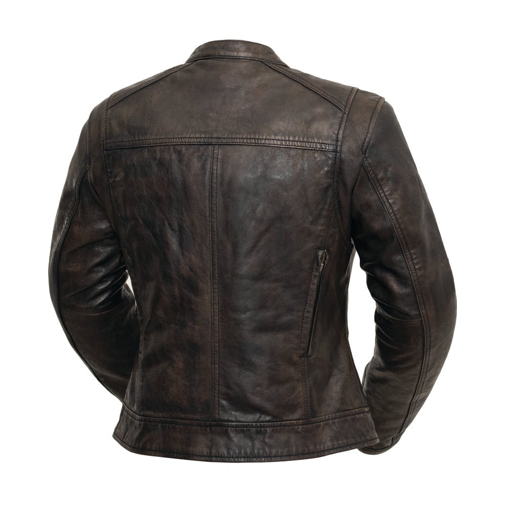 Trickster Womens Motorcycle Leather Jacket - Rare Leather