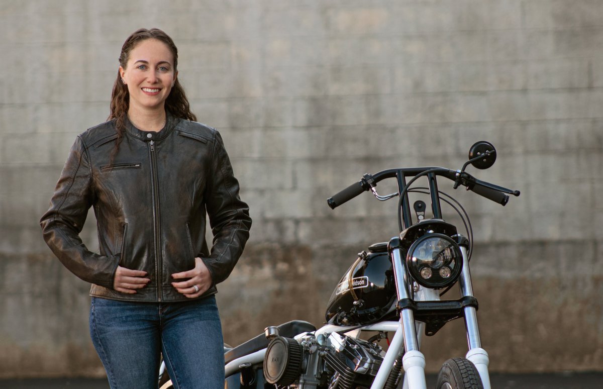 Trickster Womens Motorcycle Leather Jacket - Rare Leather