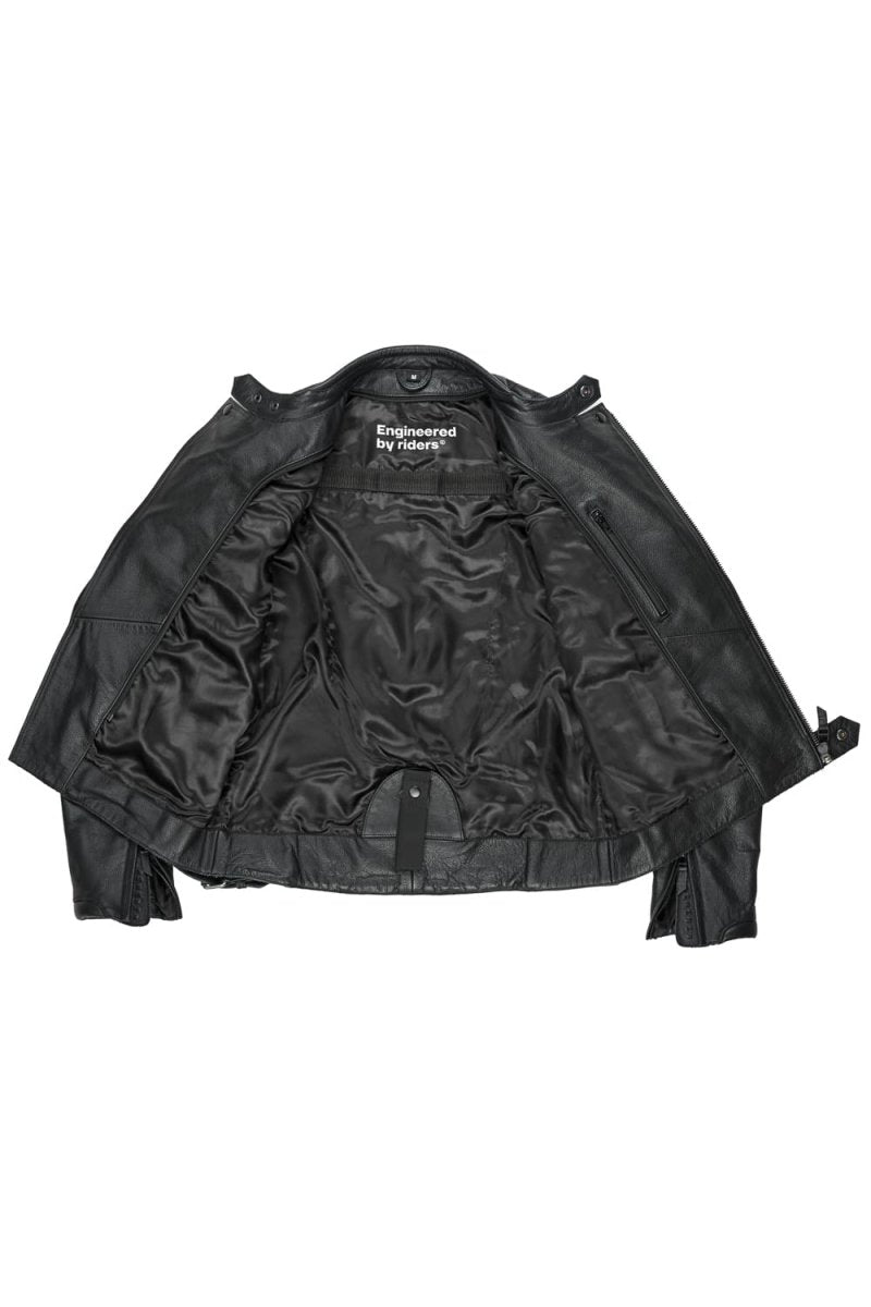TWIN LEATHER JACKET BLACK - Men’s Leather Motorcycle Jacket - Vox Leather