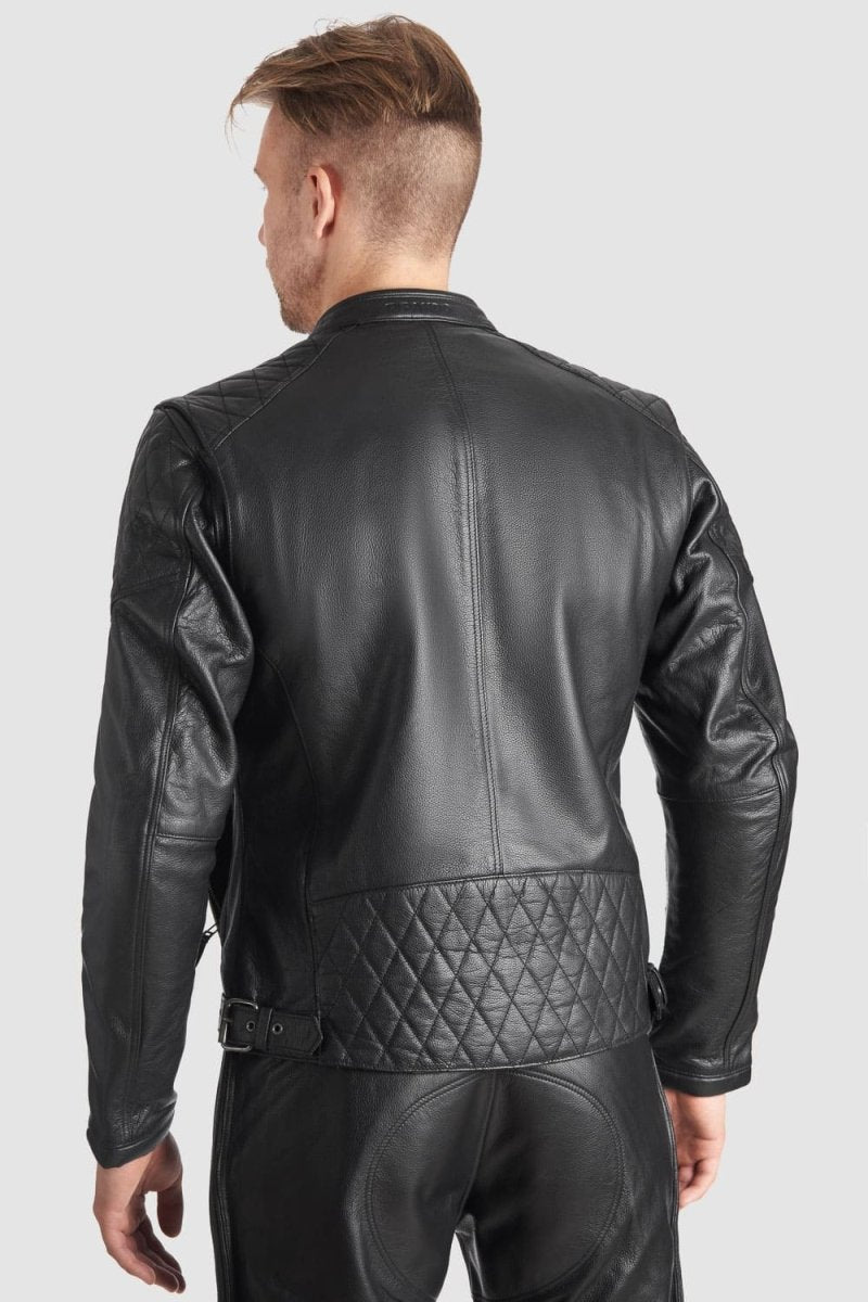 TWIN LEATHER JACKET BLACK - Men’s Leather Motorcycle Jacket - Vox Leather