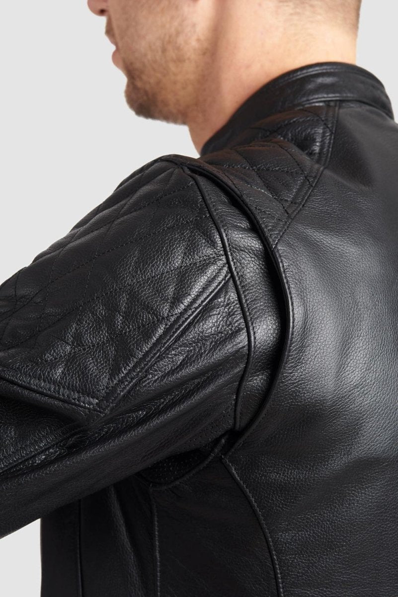 TWIN LEATHER JACKET BLACK - Men’s Leather Motorcycle Jacket - Vox Leather