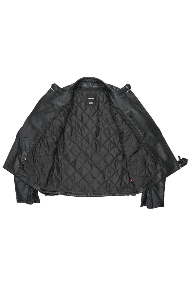 TWIN LEATHER JACKET BLACK - Men’s Leather Motorcycle Jacket - Vox Leather