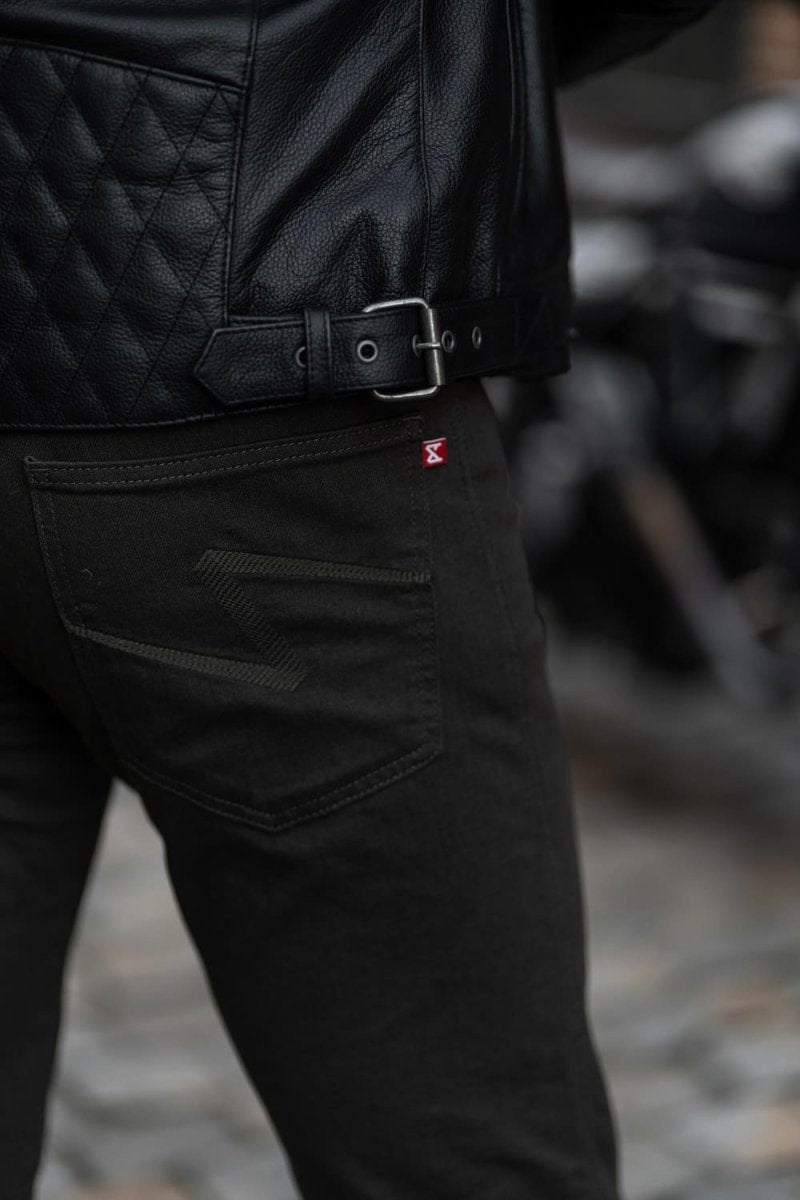 TWIN LEATHER JACKET BLACK - Men’s Leather Motorcycle Jacket - Vox Leather