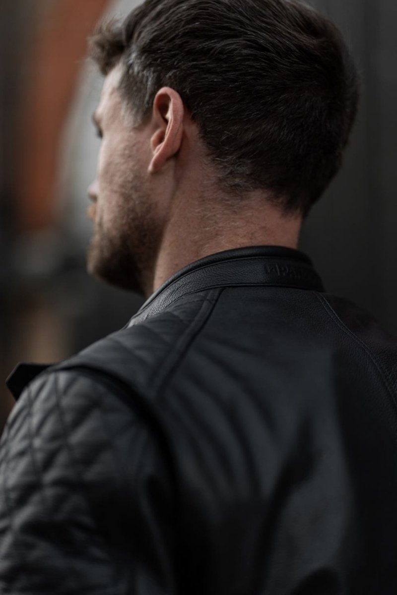 TWIN LEATHER JACKET BLACK - Men’s Leather Motorcycle Jacket - Vox Leather