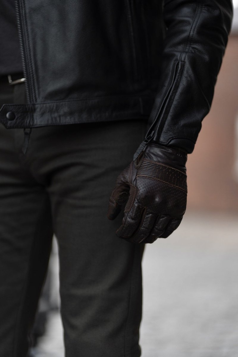 TWIN LEATHER JACKET BLACK - Men’s Leather Motorcycle Jacket - Vox Leather