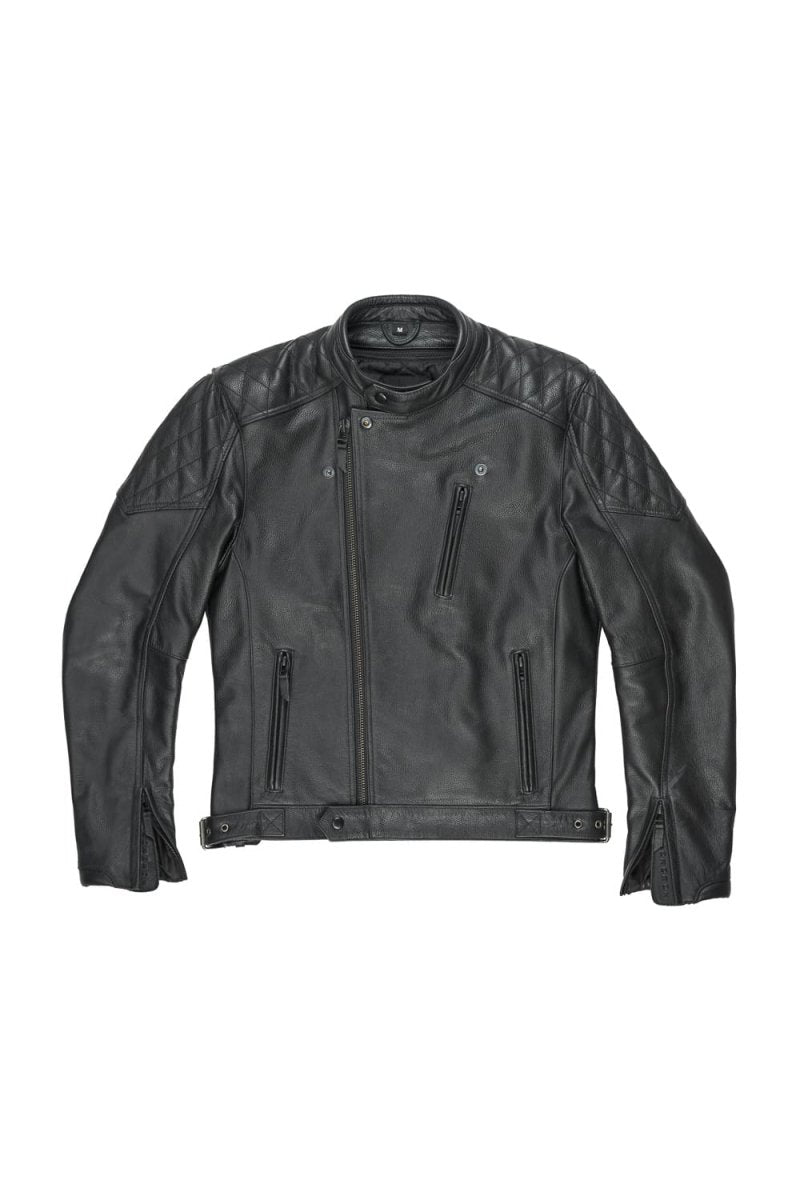 TWIN LEATHER JACKET BLACK - Men’s Leather Motorcycle Jacket - Vox Leather