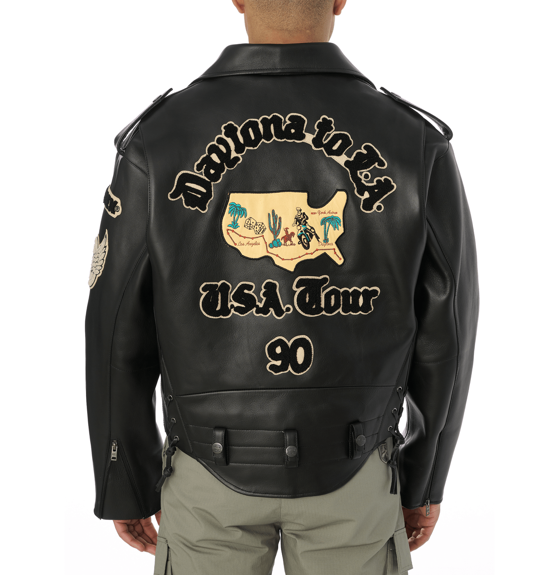 USA TOUR MOTORCYCLE JACKET - Rare Leather