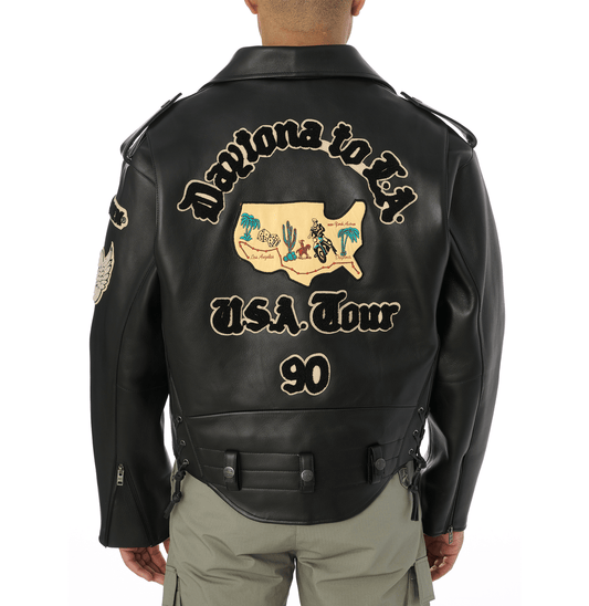 USA TOUR MOTORCYCLE JACKET - Rare Leather