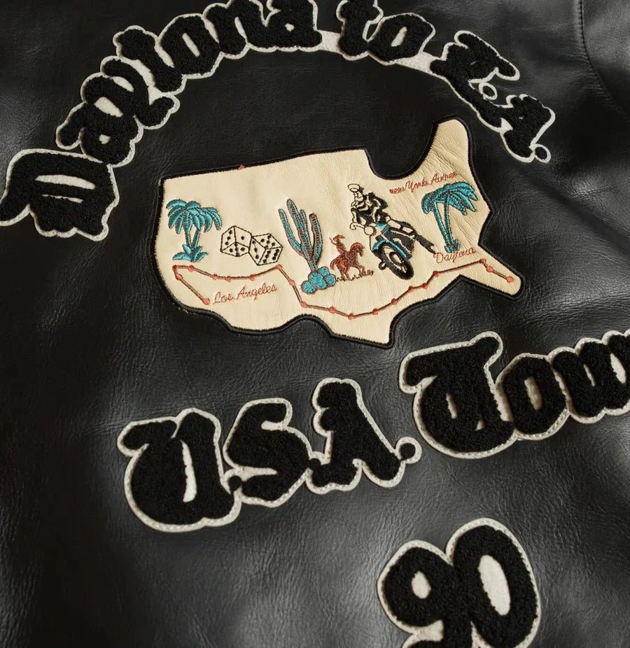 USA Tour Motorcycle Jacket - Rare Leather