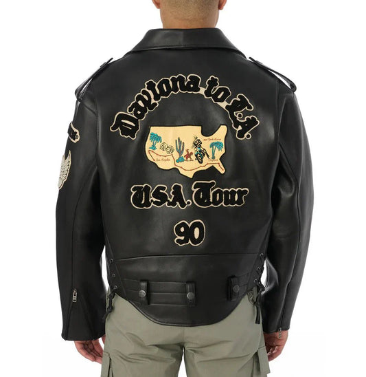 USA Tour Motorcycle Jacket - Rare Leather