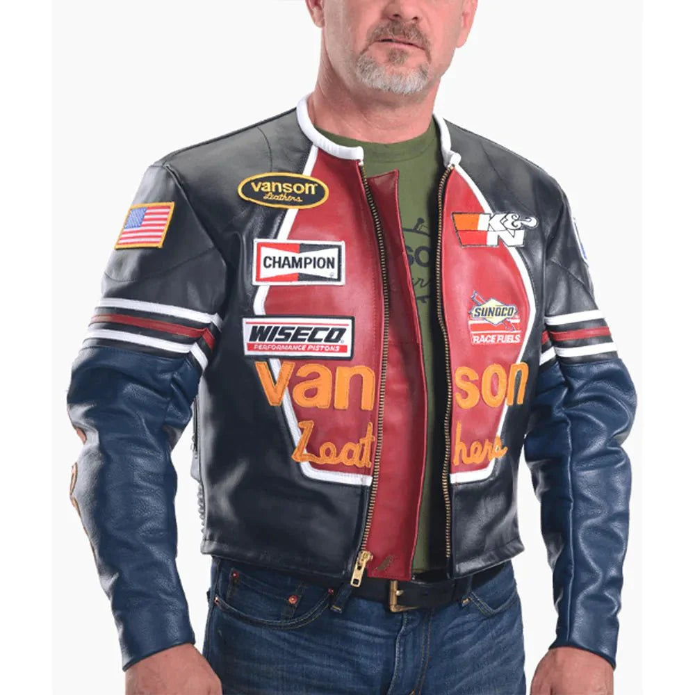 Vanson Star Leather Jacket - Rare Leather