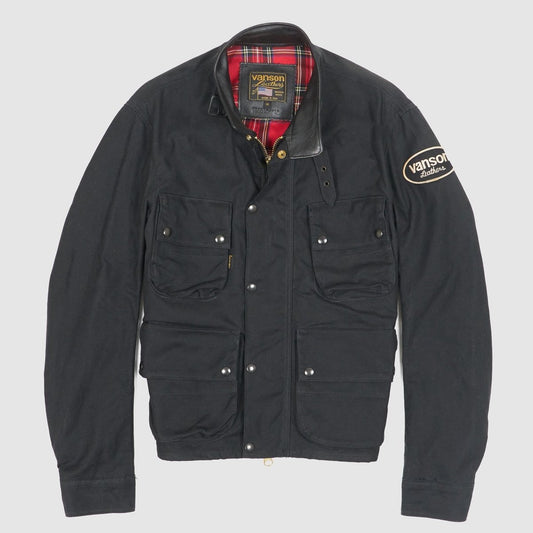 Vanson Waxed 14oz. Short Canvas Jacket - Vox Leather