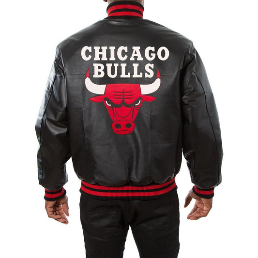 Varsity Chicago Bulls Leather Jacket - Rare Leather