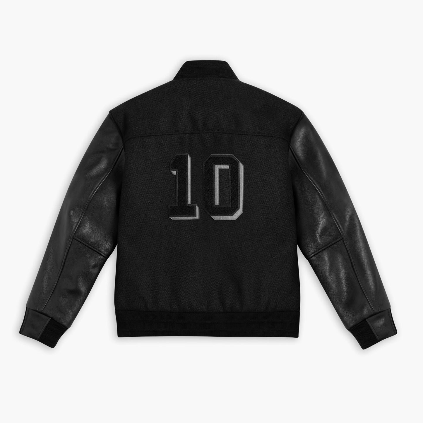Varsity Jacket | Black 10 Year - Rare Leather