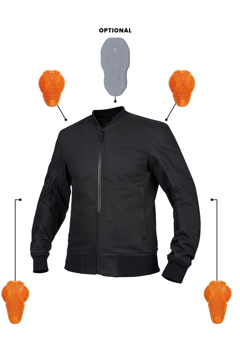 VENTURA BLACK AA - Summer bomber jacket - Vox Leather