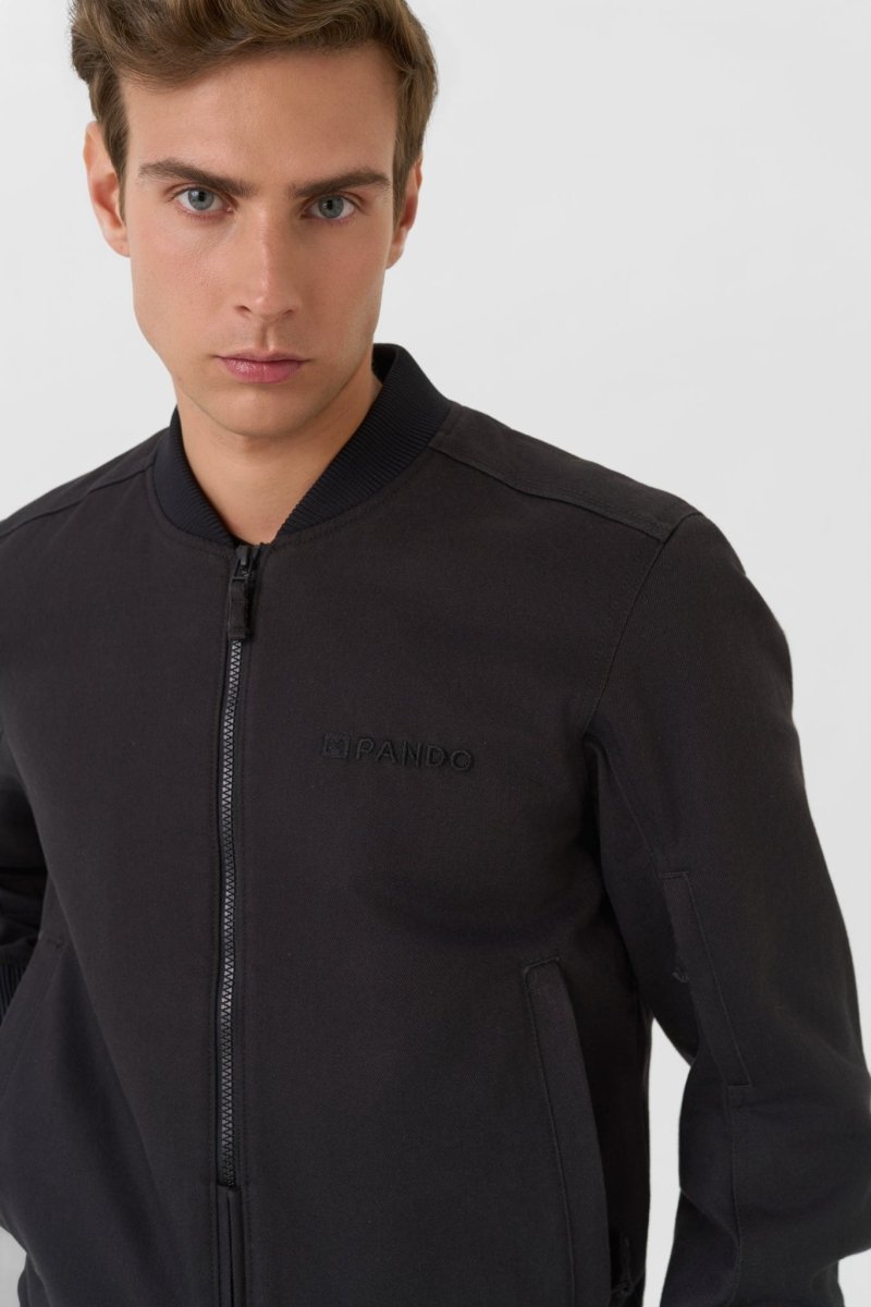 VENTURA BLACK AA - Summer bomber jacket - Vox Leather