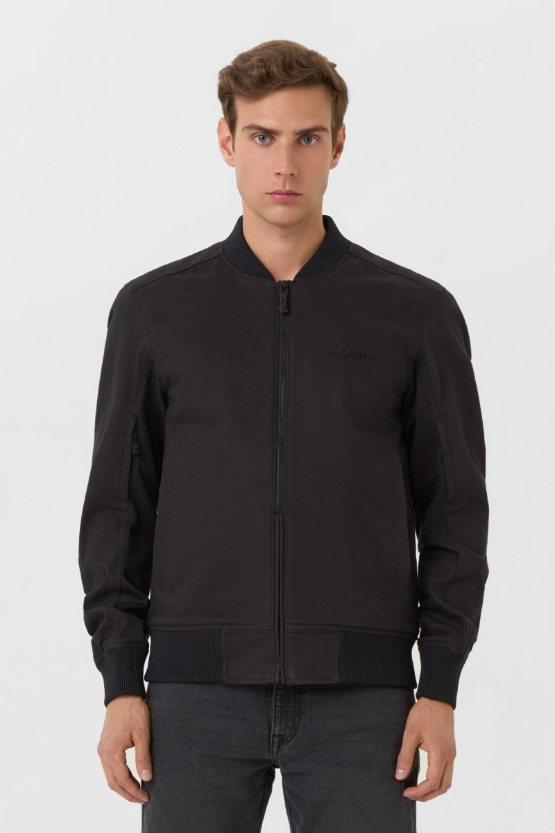 VENTURA BLACK AA - Summer bomber jacket - Vox Leather