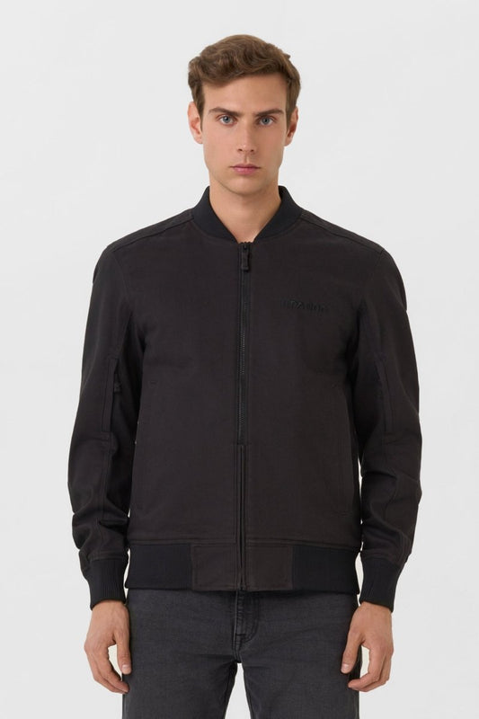 VENTURA BLACK AA - Summer bomber jacket - Vox Leather