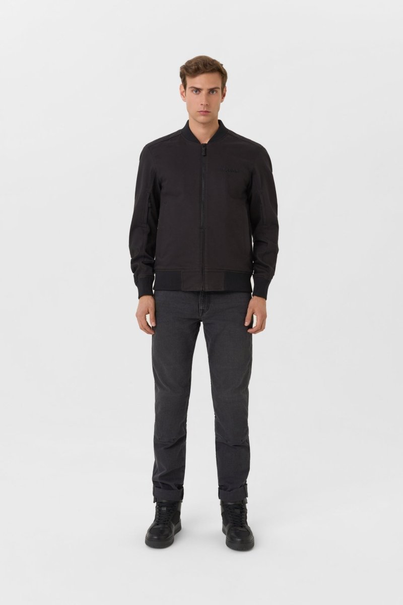 VENTURA BLACK AA - Summer bomber jacket - Vox Leather