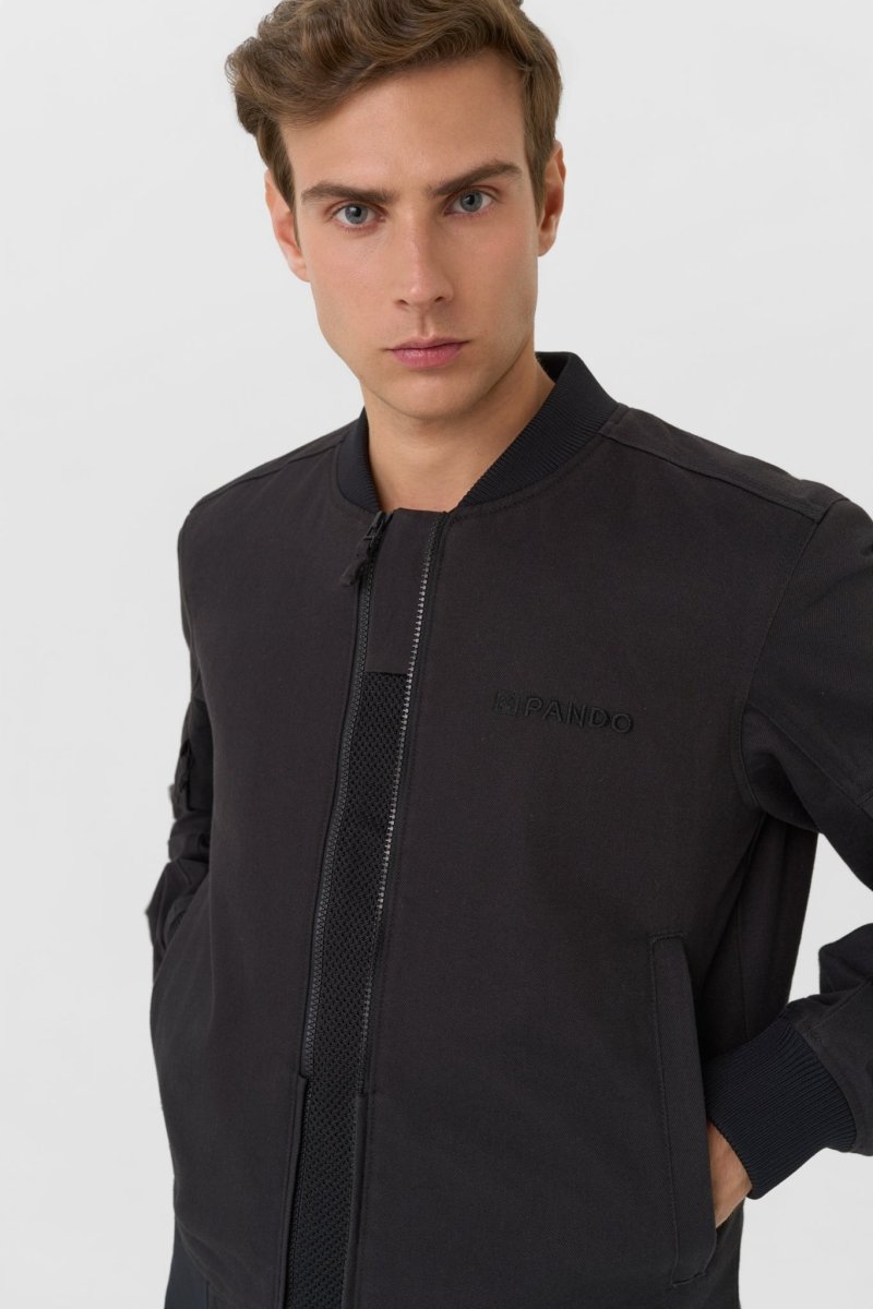 VENTURA BLACK AA - Summer bomber jacket - Vox Leather