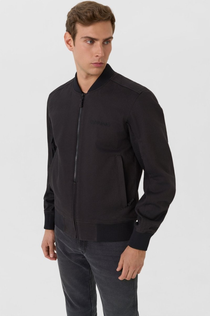 VENTURA BLACK AA - Summer bomber jacket - Vox Leather