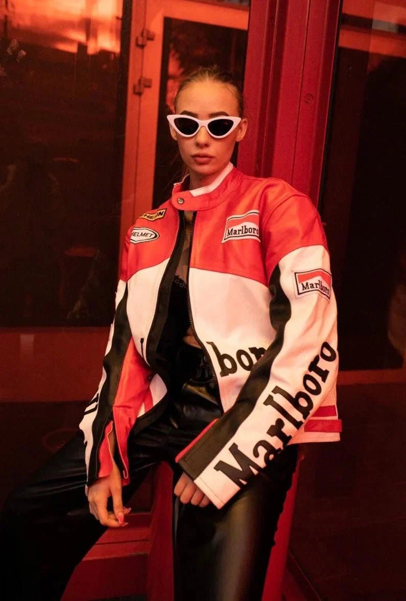 Vintage Marlboro Racing Leather Jacket - Vox Leather