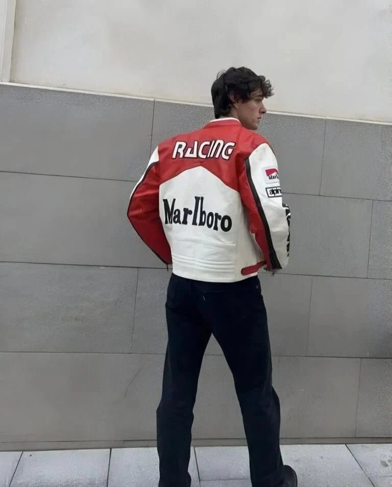 Vintage Marlboro Racing Leather Jacket - Vox Leather