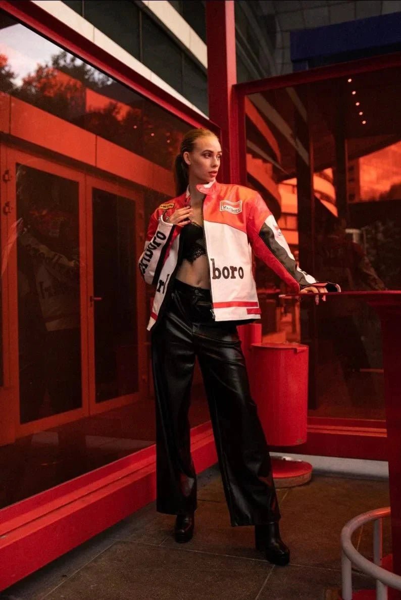 Vintage Marlboro Racing Leather Jacket - Vox Leather