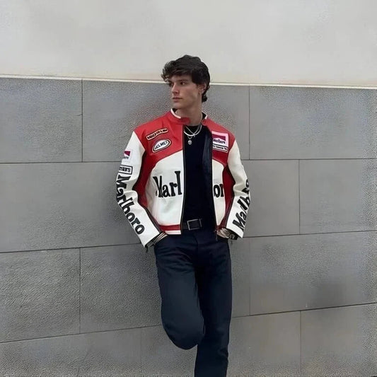 Vintage Marlboro Racing Leather Jacket - Vox Leather