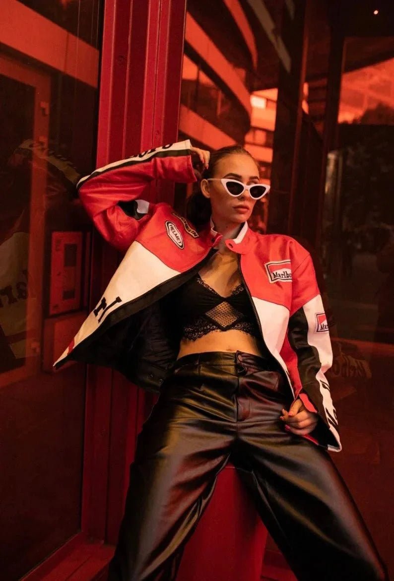 Vintage Marlboro Racing Leather Jacket - Vox Leather
