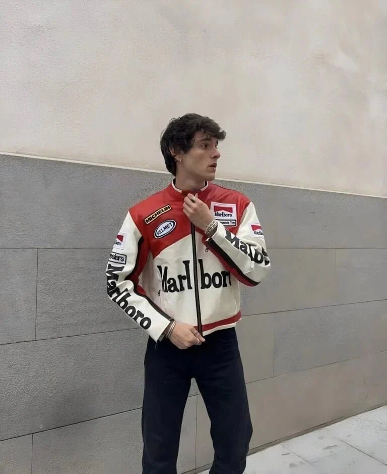 Vintage Marlboro Racing Leather Jacket - Vox Leather