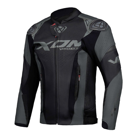 Vortex 3 - Leather Racing Jacket (Black) - Vox Leather