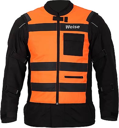 WEISE Flare Neon Yellow and Orange Reflective High Visibility Reversible Vest - Vox Leather
