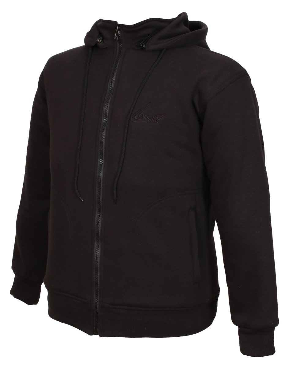 WEISE Stealth CE Armored Hoodie - CE level 2 PPE - Vox Leather