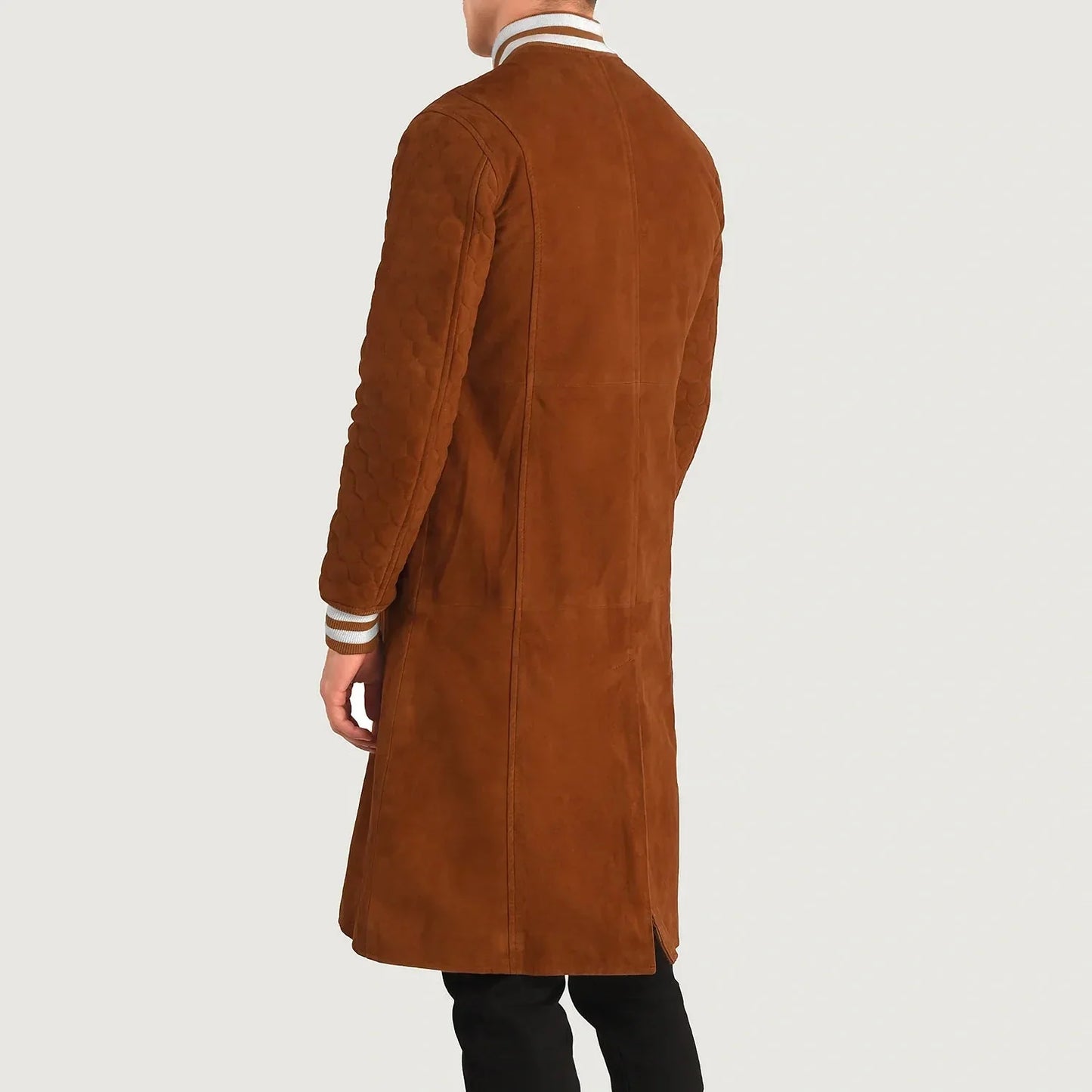 Wilde Brown Suede Varsity Coat - Rare Leather