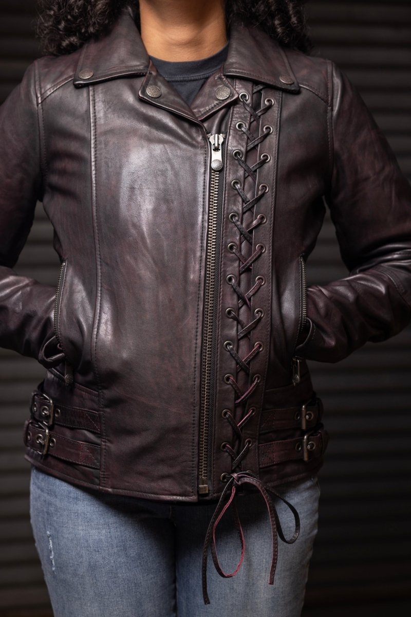 Wildside - Women's Motorcycle Leather Jacket - Rare Leather
