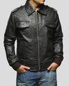 Willy Black Bomber Leather Jacket - Rare Leather