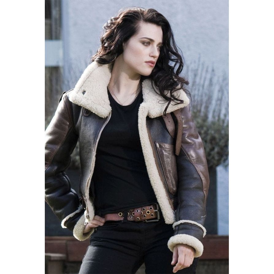 Women Unique 2 Brown Shade B3 Shearling Jacket - Vox Leather