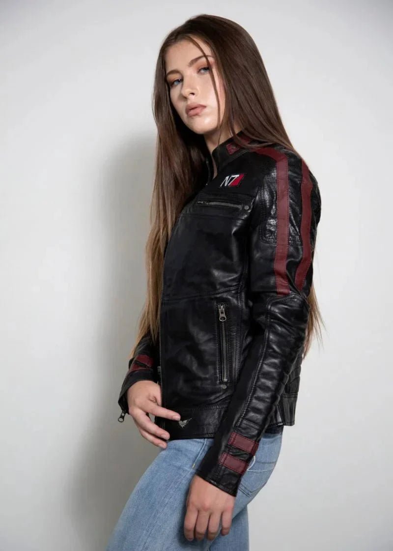 Women's Commander Shepard Leather Jacket - Vox Leather