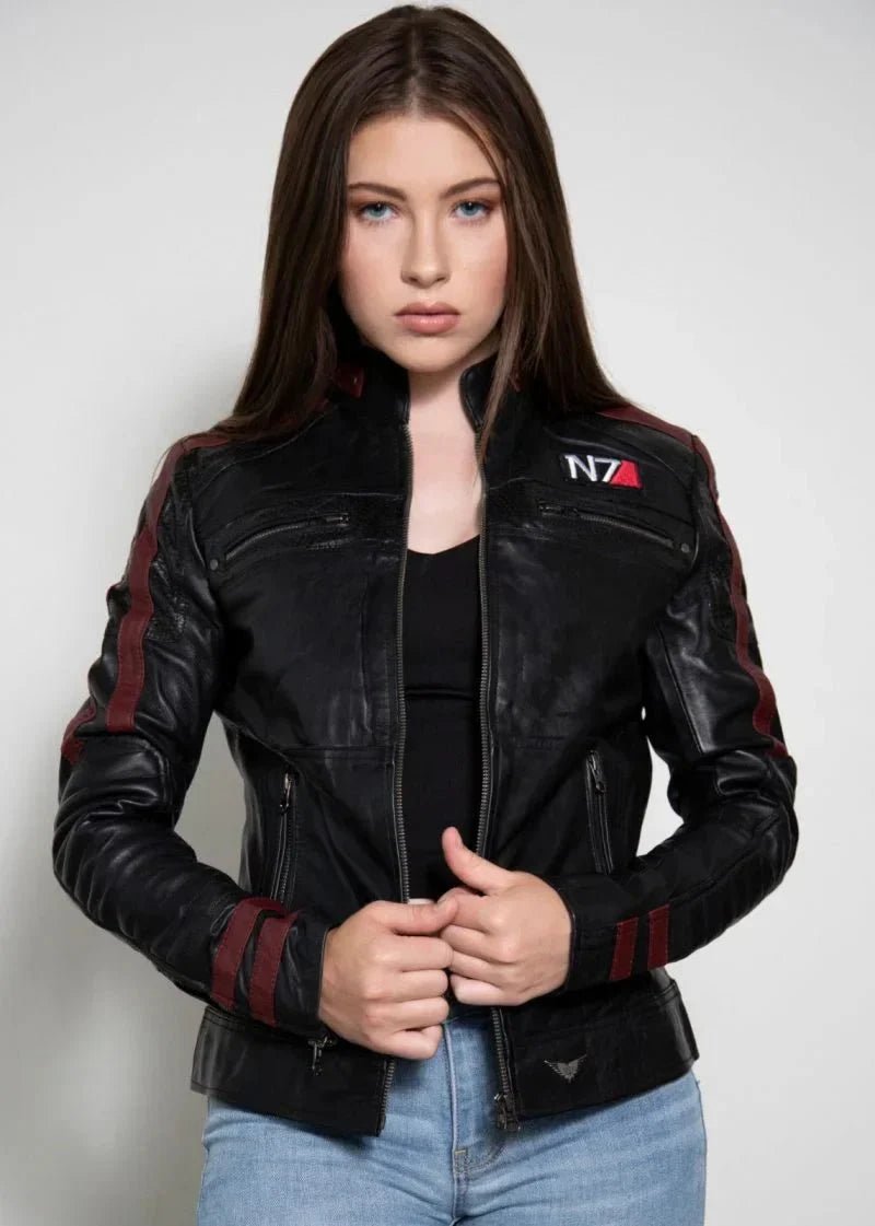 Women's Commander Shepard Leather Jacket - Vox Leather