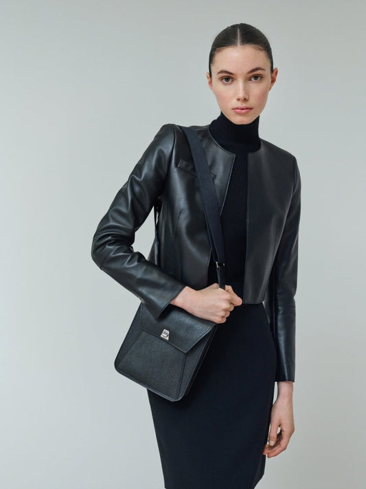 Women’s Cropped Leather Jacket - Vox Leather