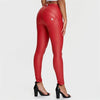 WRUP Faux Leather - Mid Rise - Full Length - Red - Vox Leather