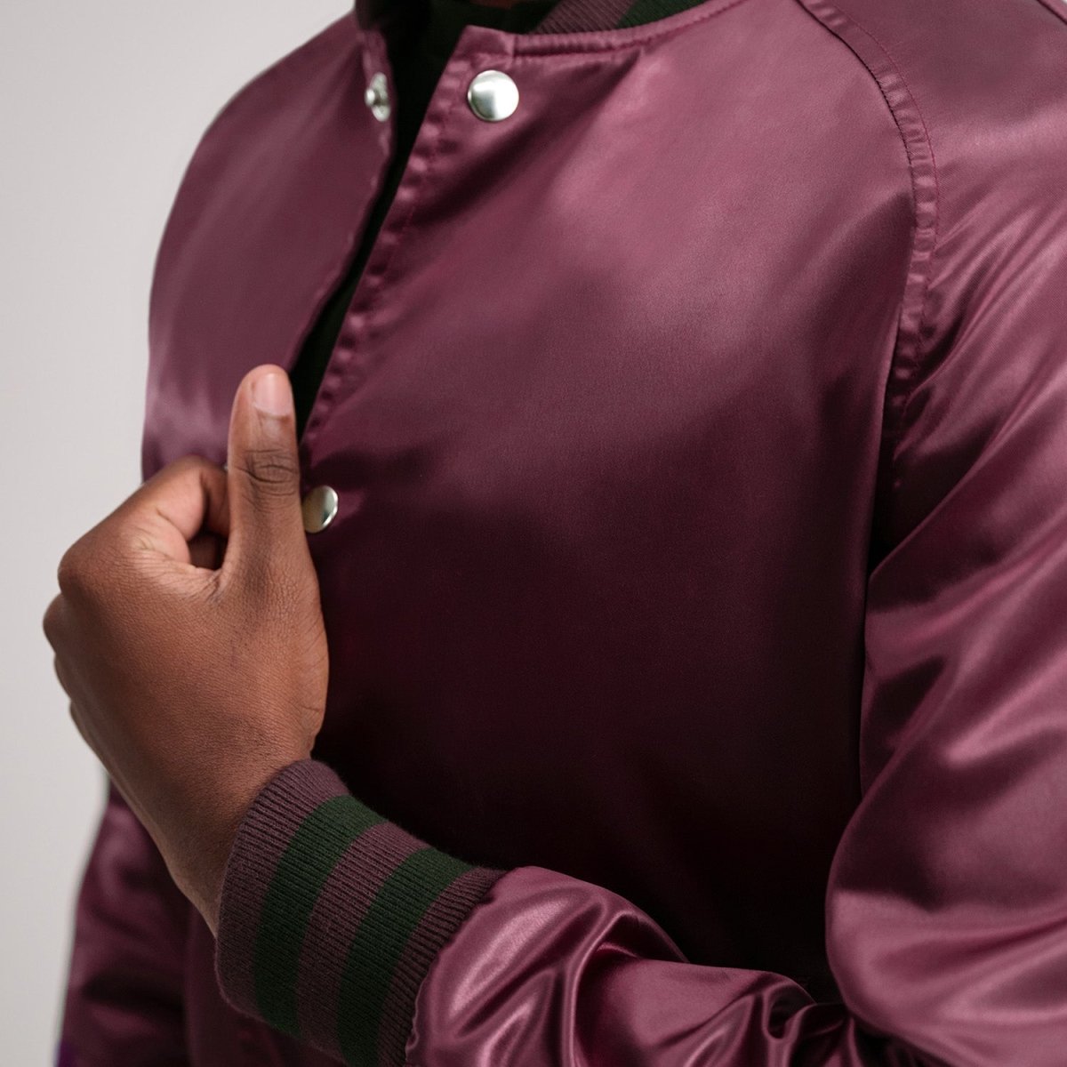 Xander Maroon Varsity Jacket - Vox Leather