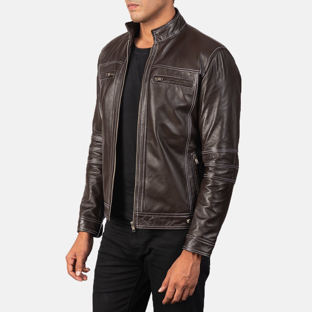 Youngster Brown Leather Biker Jacket - Rare Leather